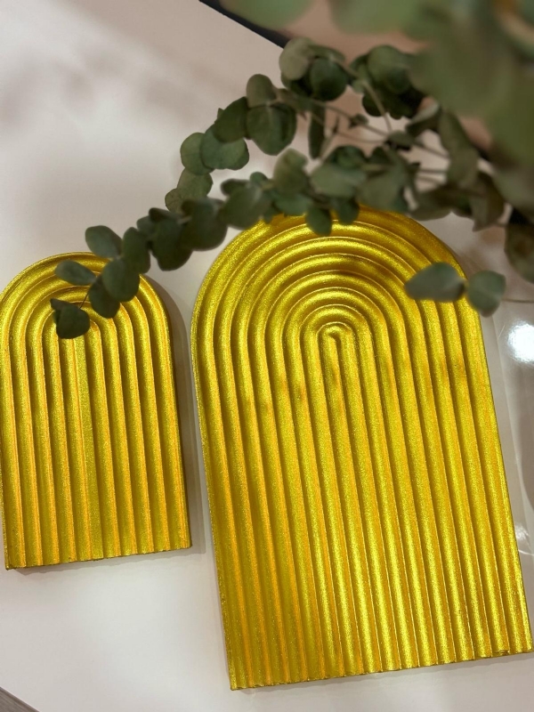 ESS Kemer Dekoratif Sunumluk Gold Set
